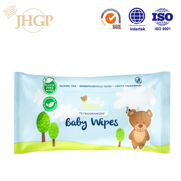 biodegradable baby wipes 72pcs fragranced